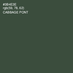 #3B4E3E - Cabbage Pont Color Image